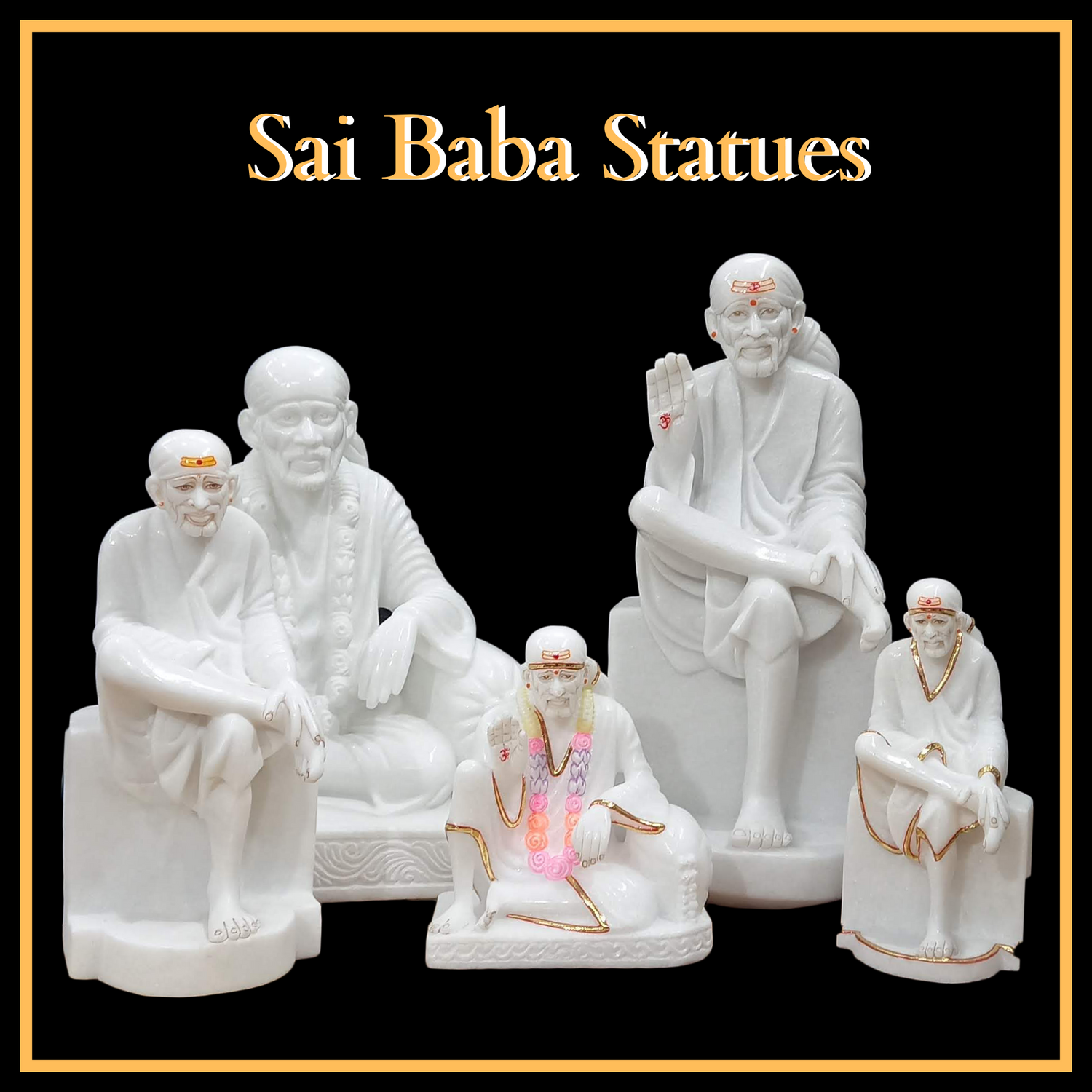 Marble Sai Baba Statues in all Sizes