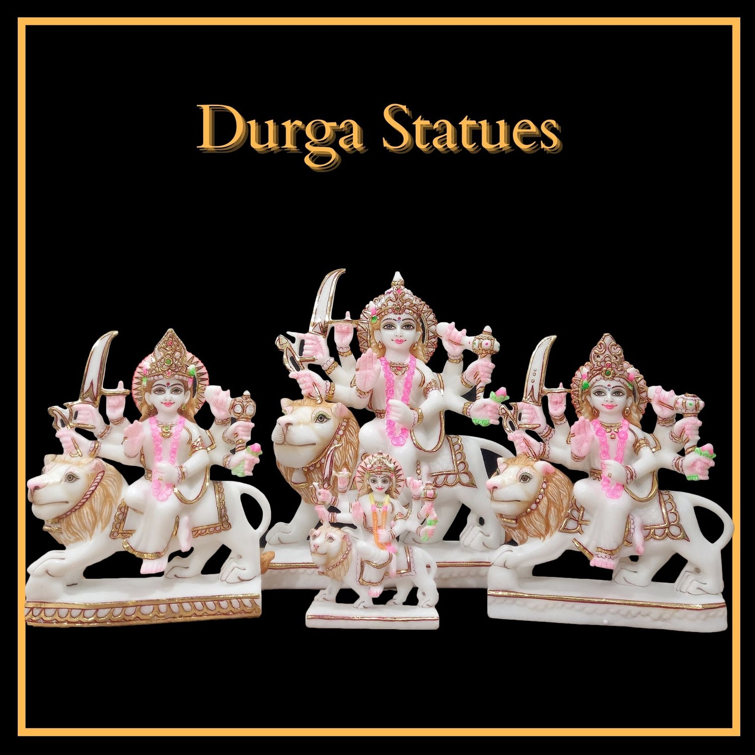 Marble Durga Statue by BMBIDOLS