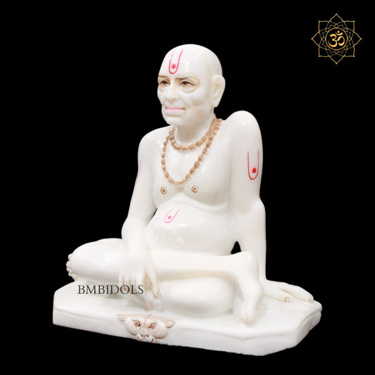 Marble Swami Samarth Murti in Makrana Marble in 12inches