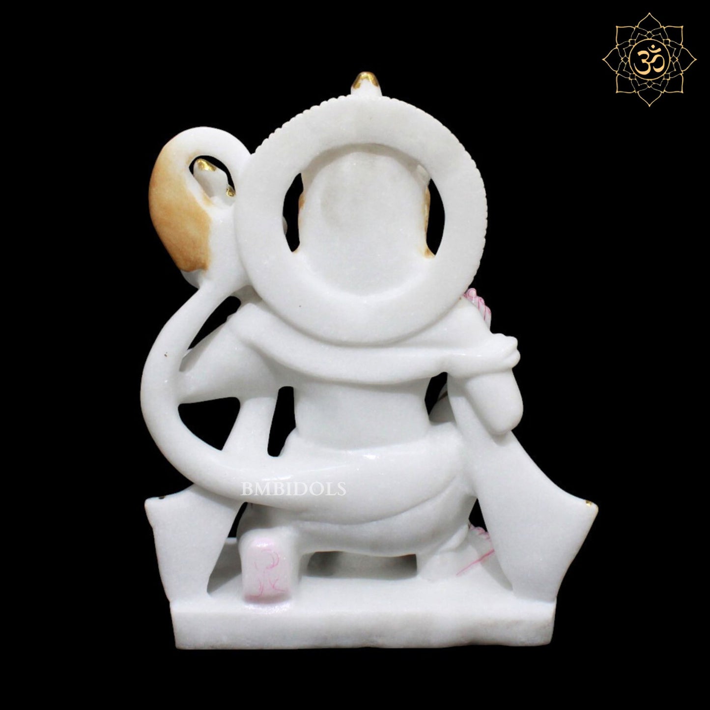 Marble Ashirwad Hanuman Murti for Homes and Temples in 12inches