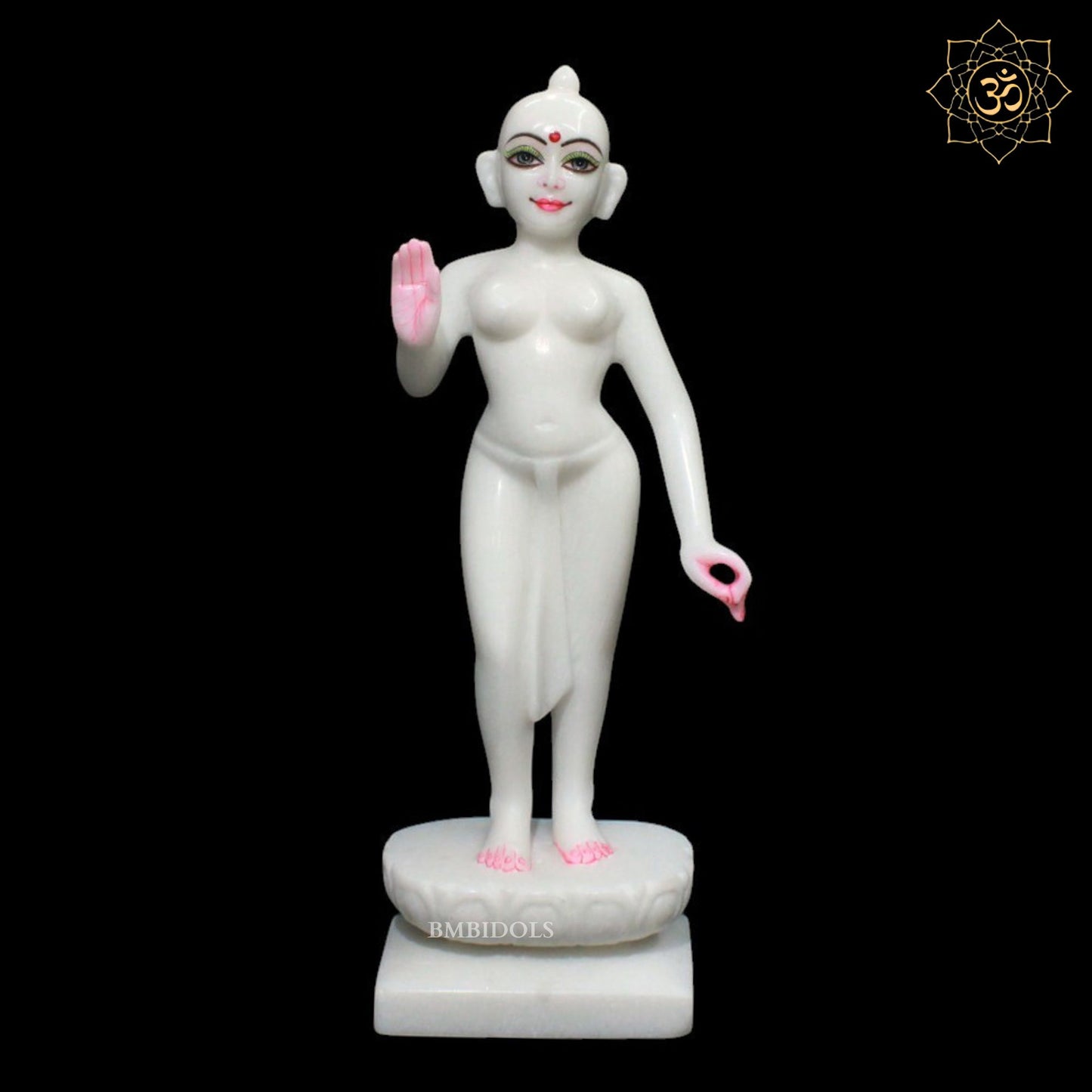 Iskcon Radha Krishna Marble Murti for Homes and Temples in 15inches