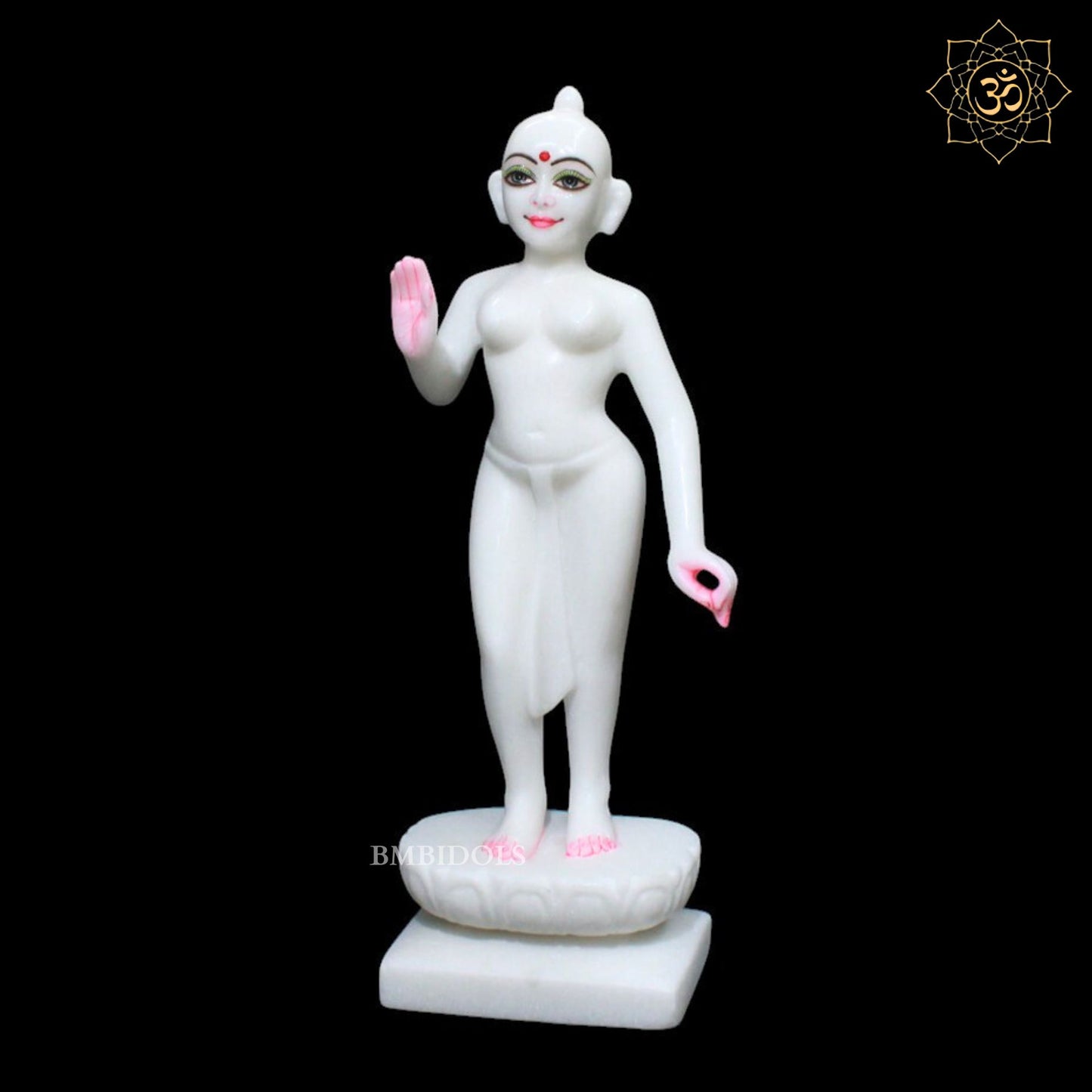 Iskcon Radha Krishna Marble Murti for Homes and Temples in 15inches