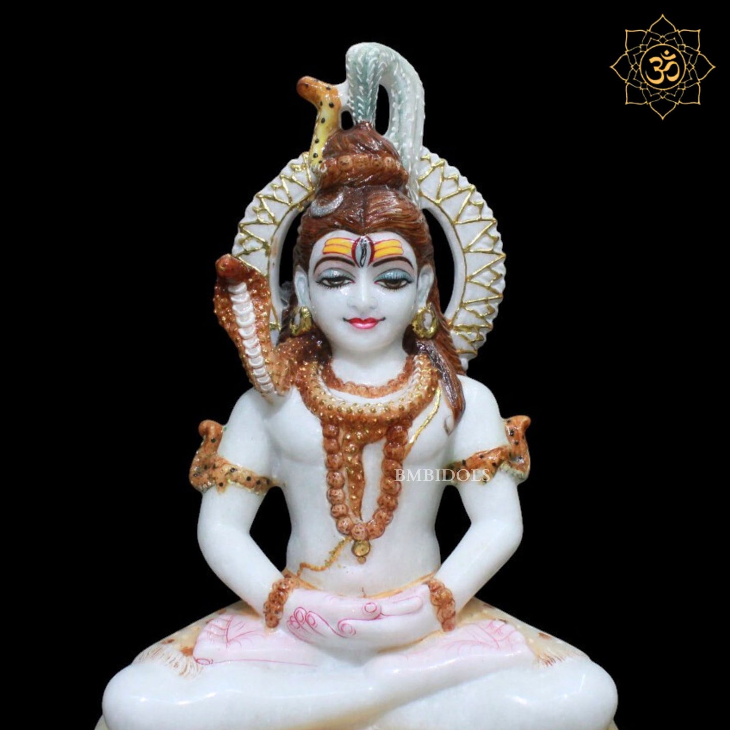 Meditation Marble Shiva Statue for Homes and Temples in 1feet
