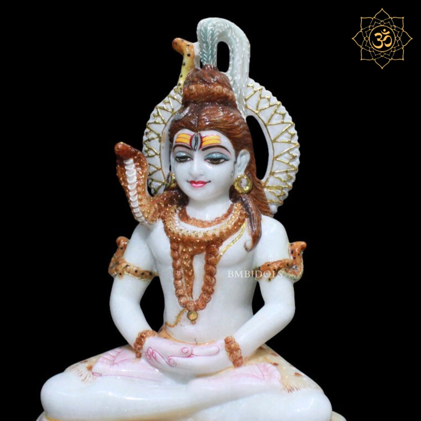 Meditation Marble Shiva Statue for Homes and Temples in 1feet