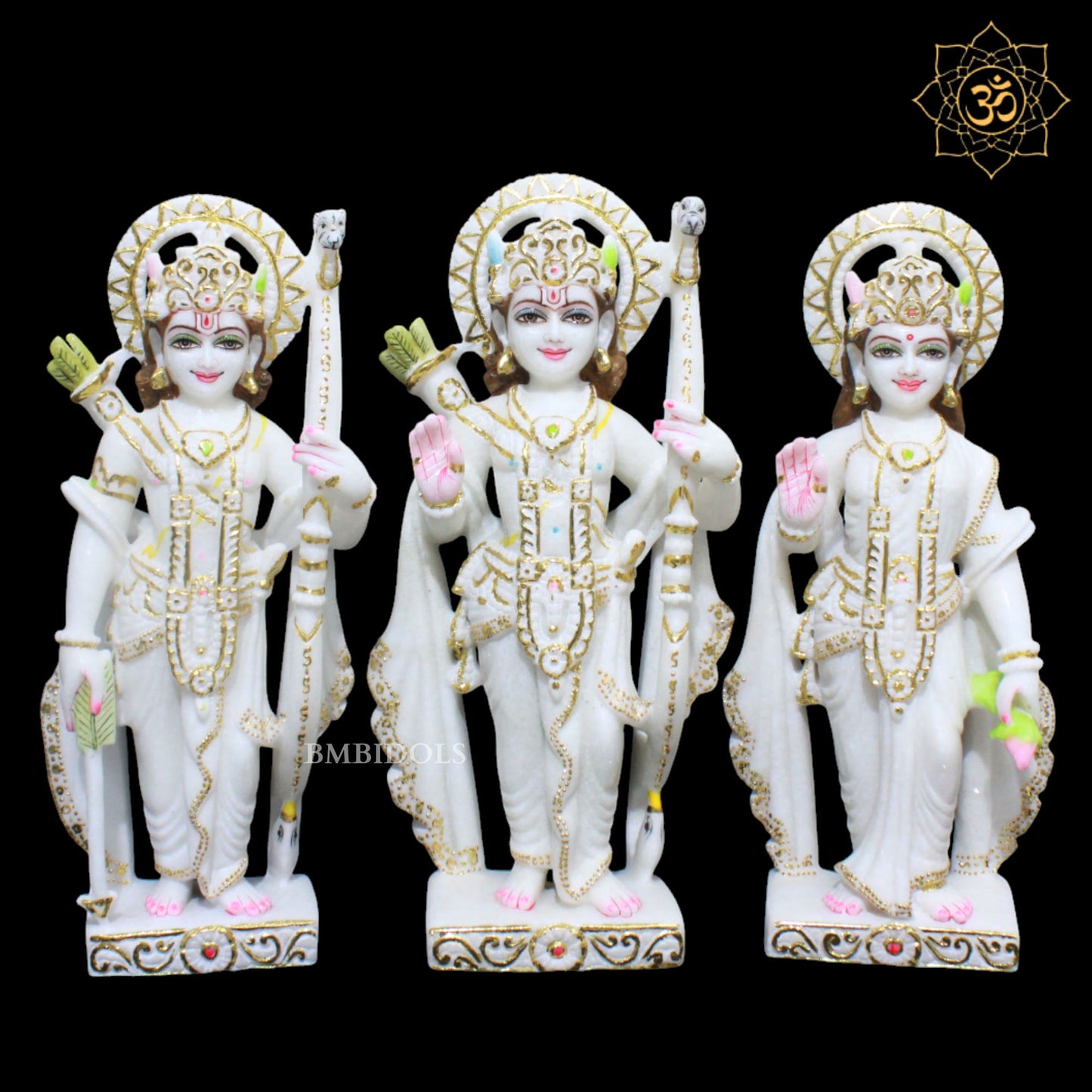 Ram Darbar Marble Murti for Homes and Temples in 18inches