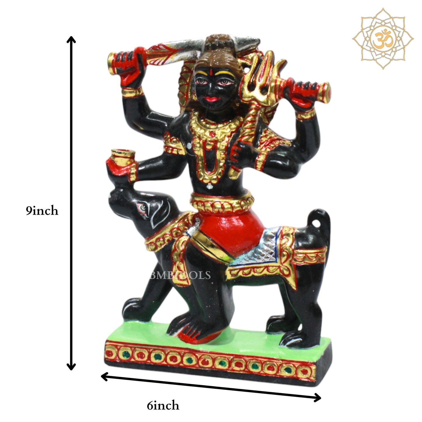 Kal Bhairav Baba in Blackstone for Homes and Temples in 9inches