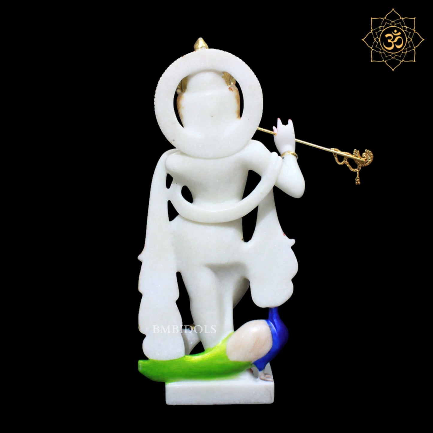 18inches Marble Radha Krishna Statue for Homes and Temples in Double Palla