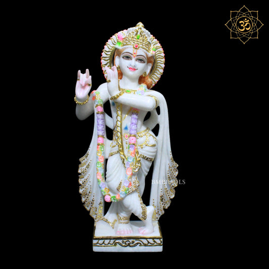 Radha Krishna Marble Murti in 18inches in Makrana Marble