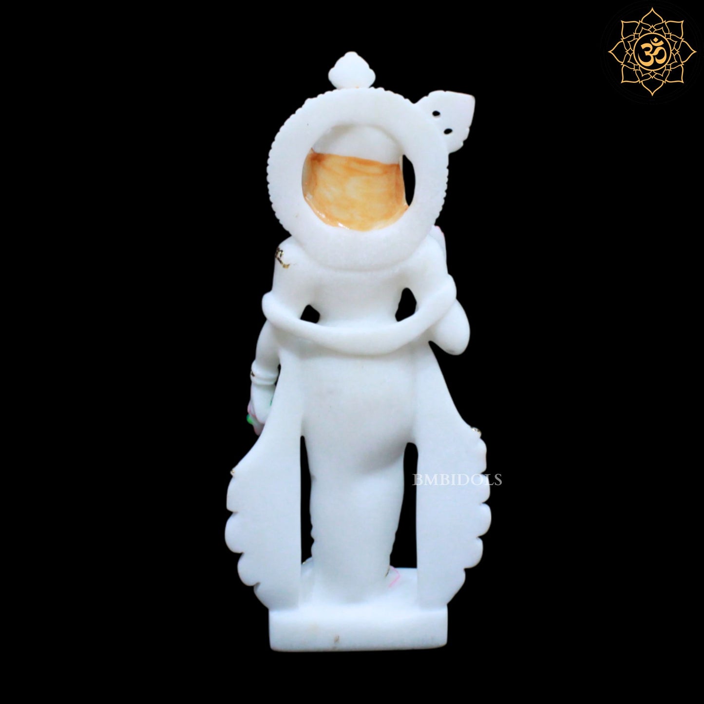 Peacock Radha Krishna Marble Murti for Ghar Mandirs in 1feet