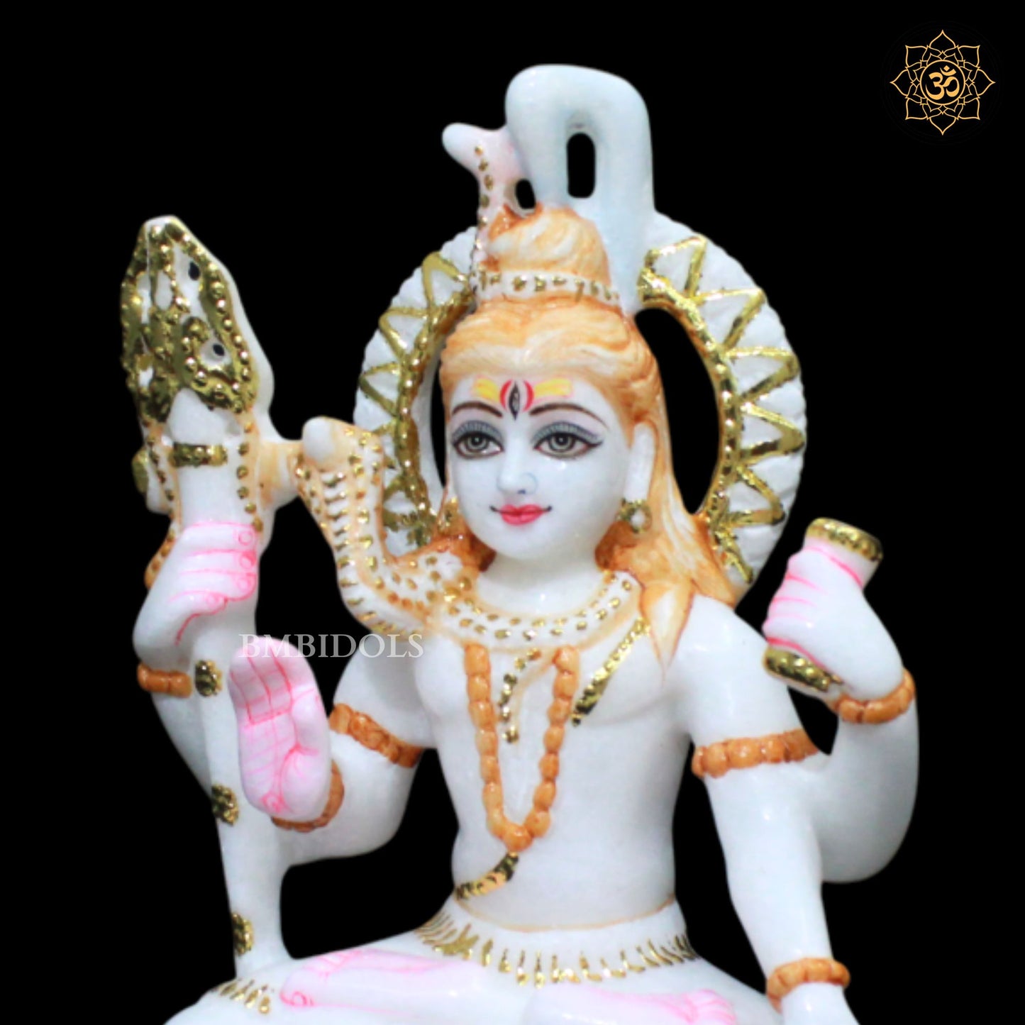 Marble Shiva Murti for Homes and Temples in 9inches