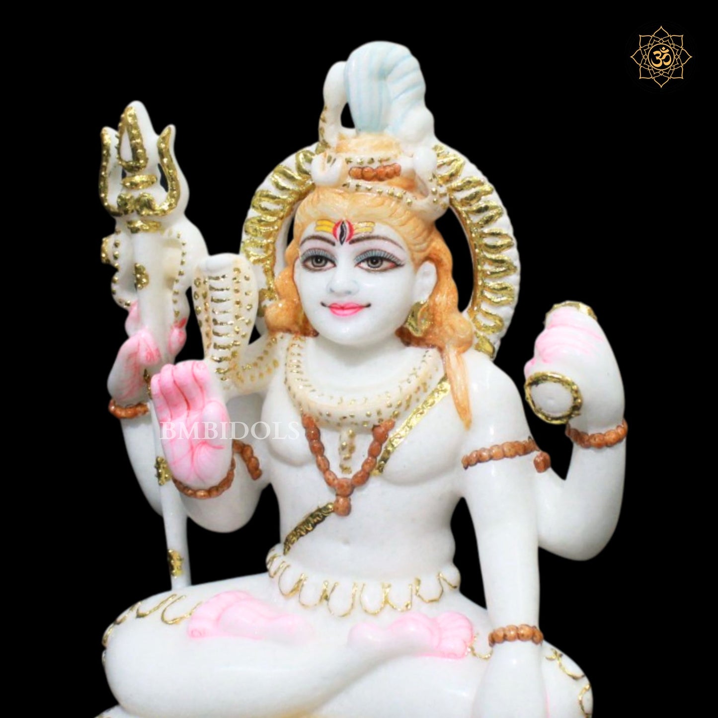 Shiva Marble Statue in Four Hands in Makrana Marble