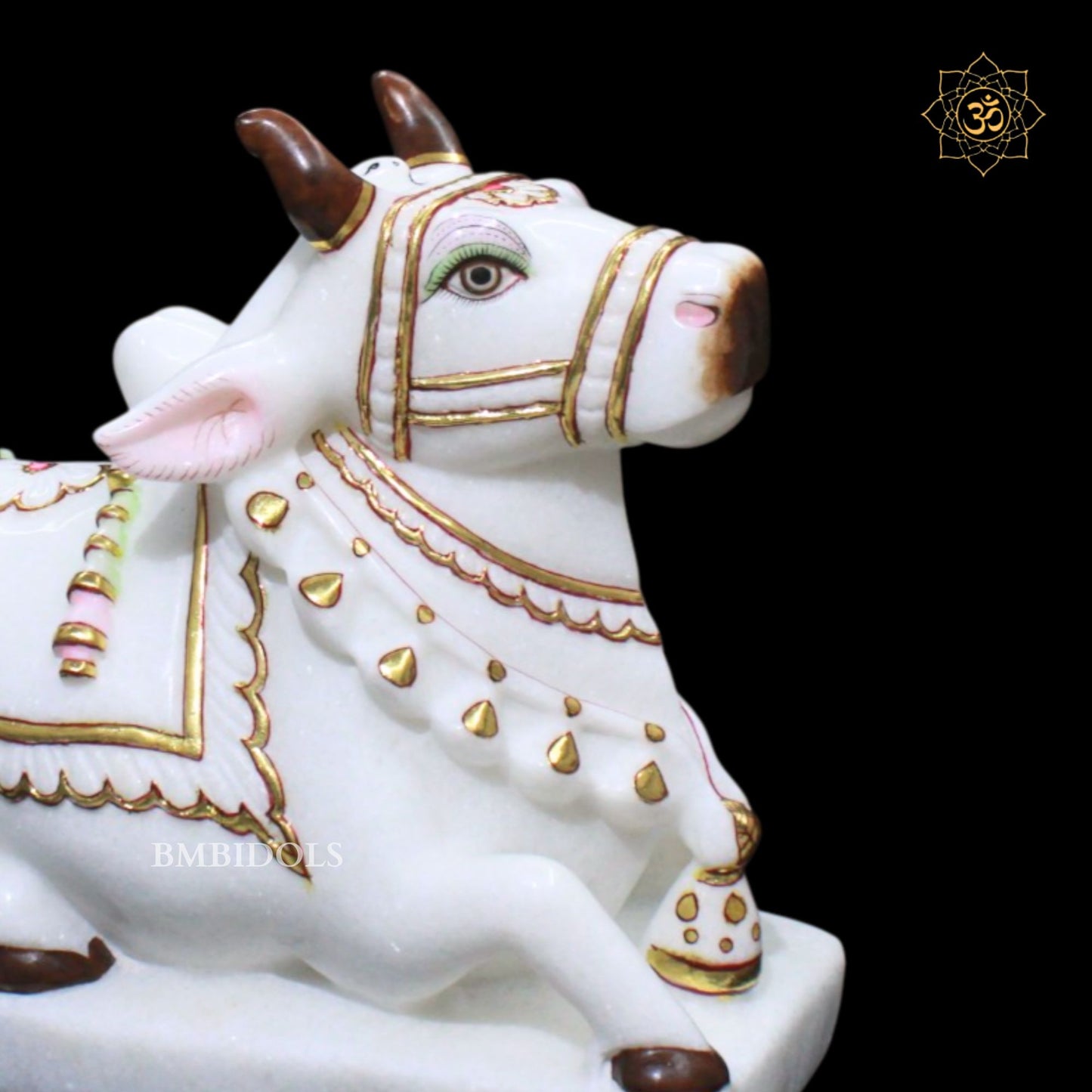 Marble Nandi Statue in 12inches