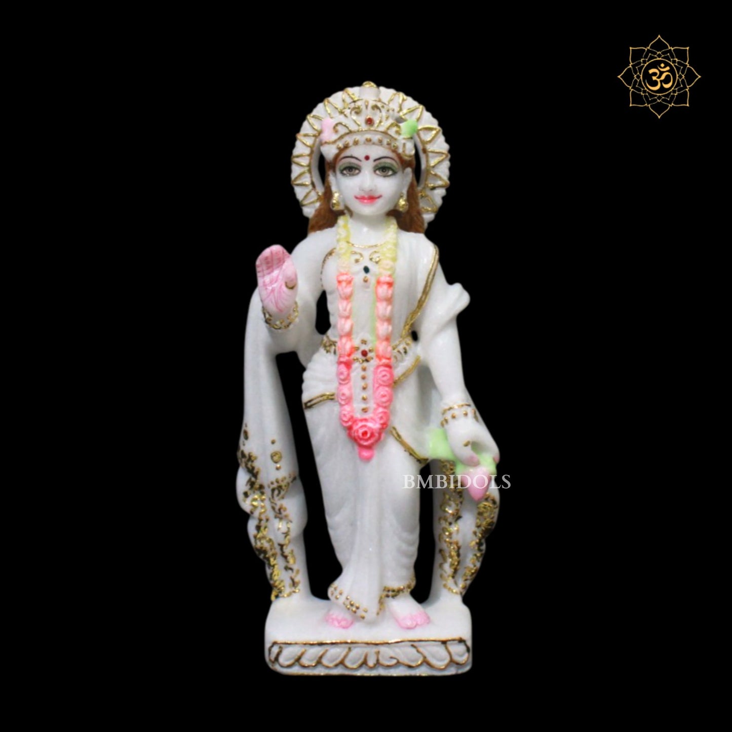 Ram Darbar Marble Murti in 9inches for Ghar Mandirs