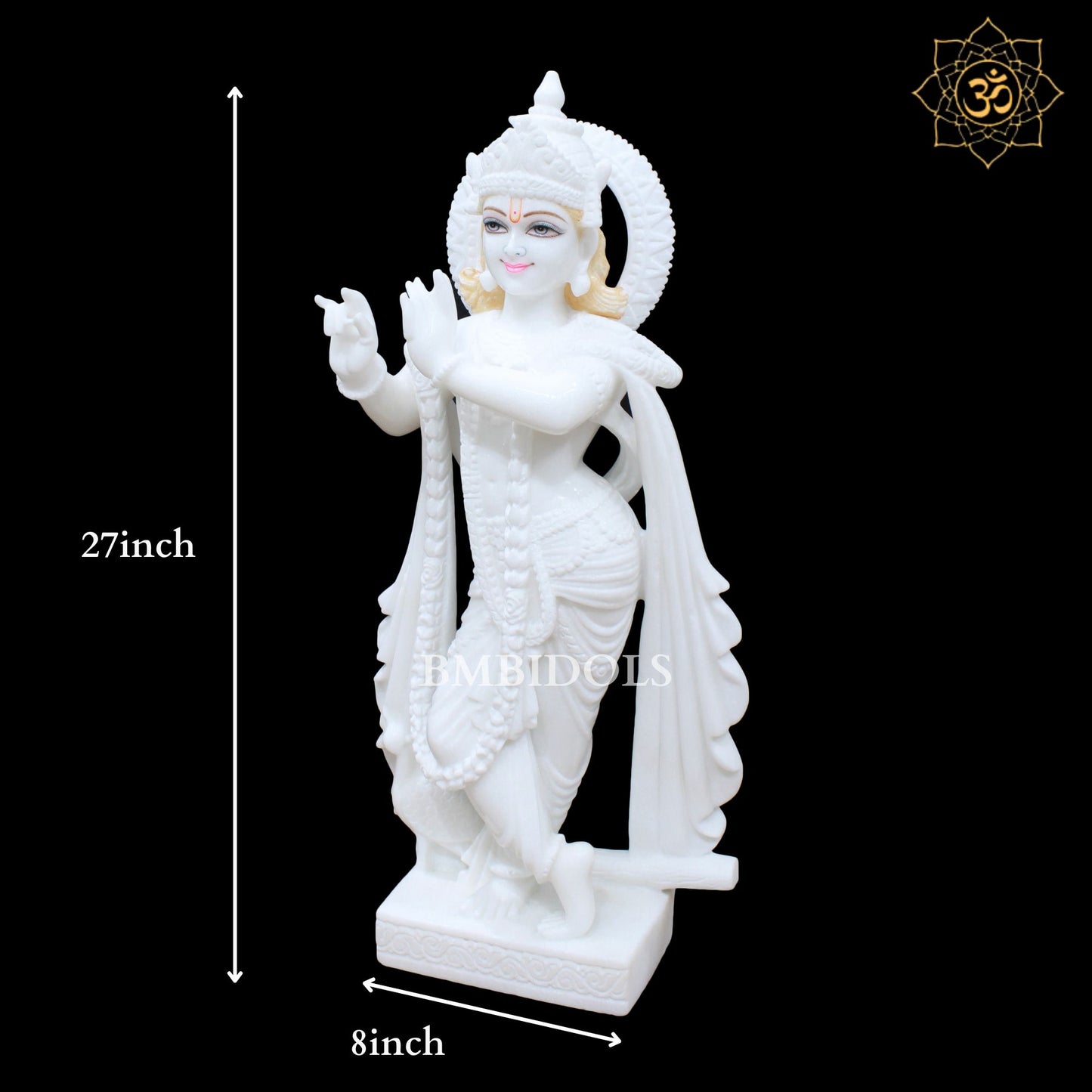 Big Radha Krishna Marble Murti made in Makrana Marble