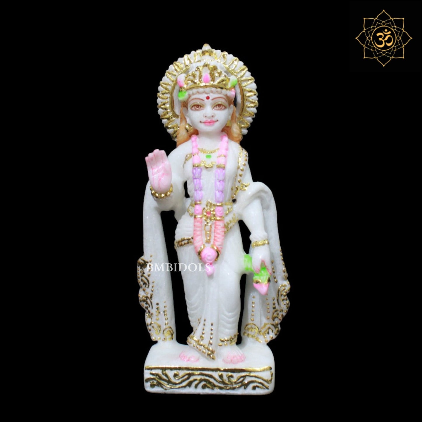 Ram Darbar Marble Murti in Small Size 9inches for Home Mandirs