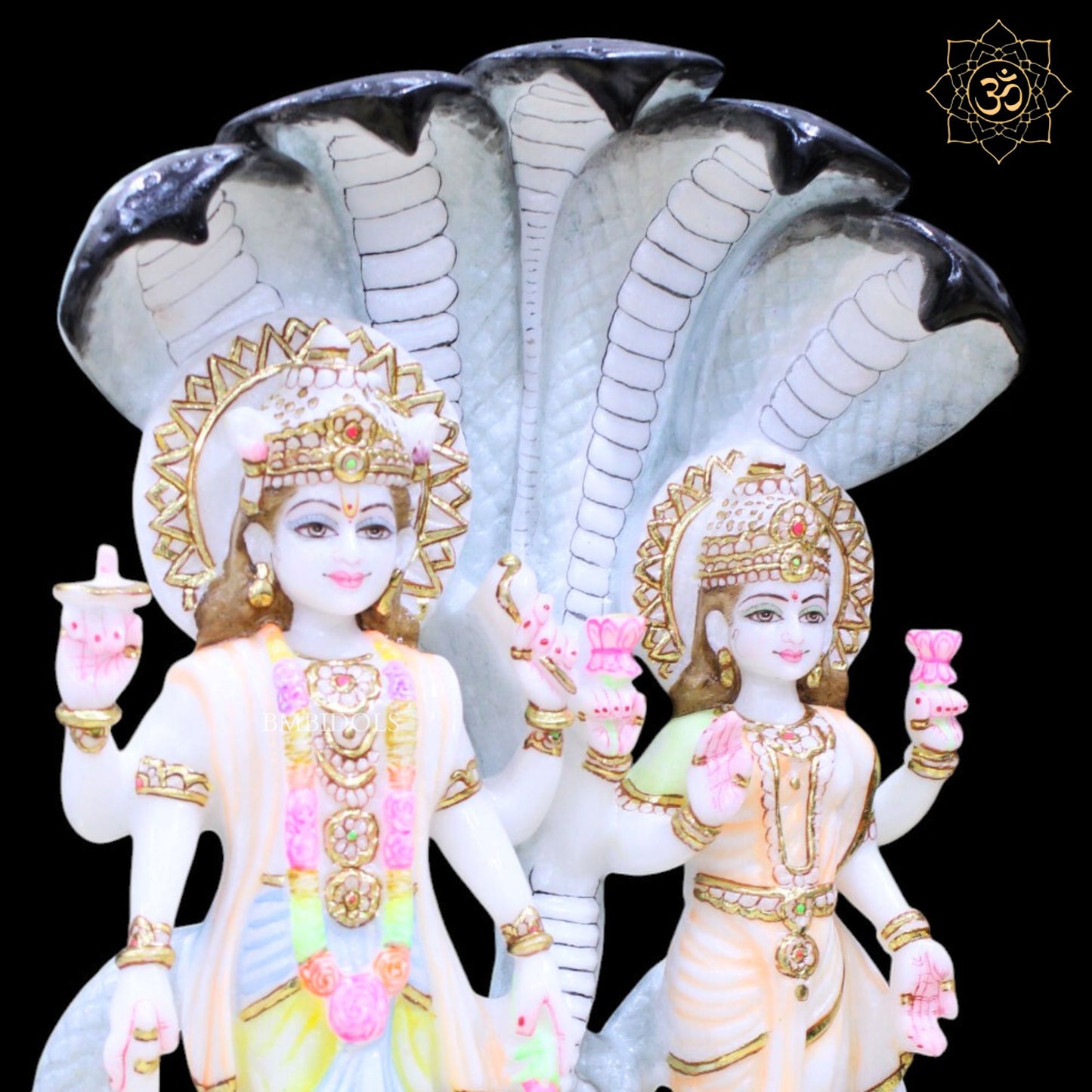 Lakshmi Narayan Marble Murti in 15inches of Makrana Marble