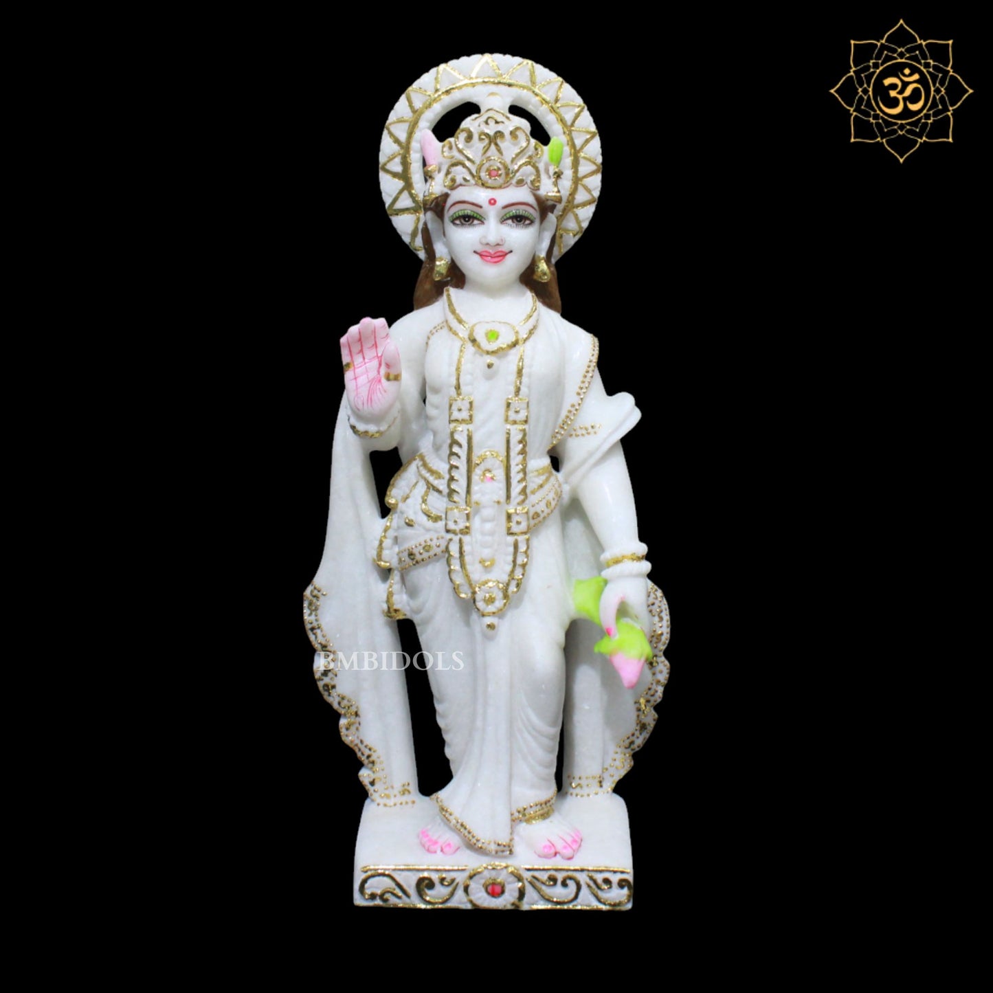 Ram Darbar Marble Murti for Homes and Temples in 18inches