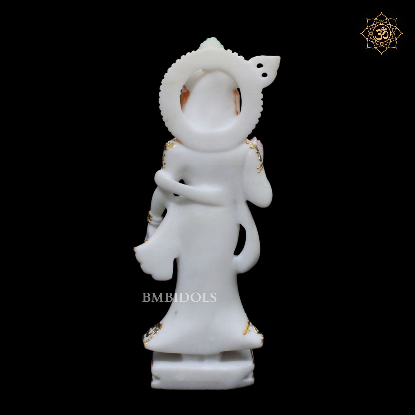 Marble Zari Radha Krishna Statue in 1feet for Ghar Mandirs