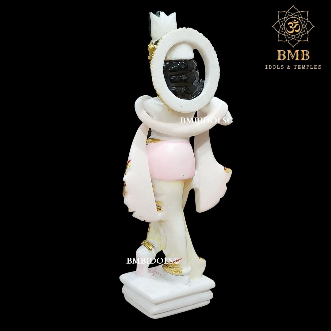 Marble Radha Krishna Statue Made in White Makrana Marble