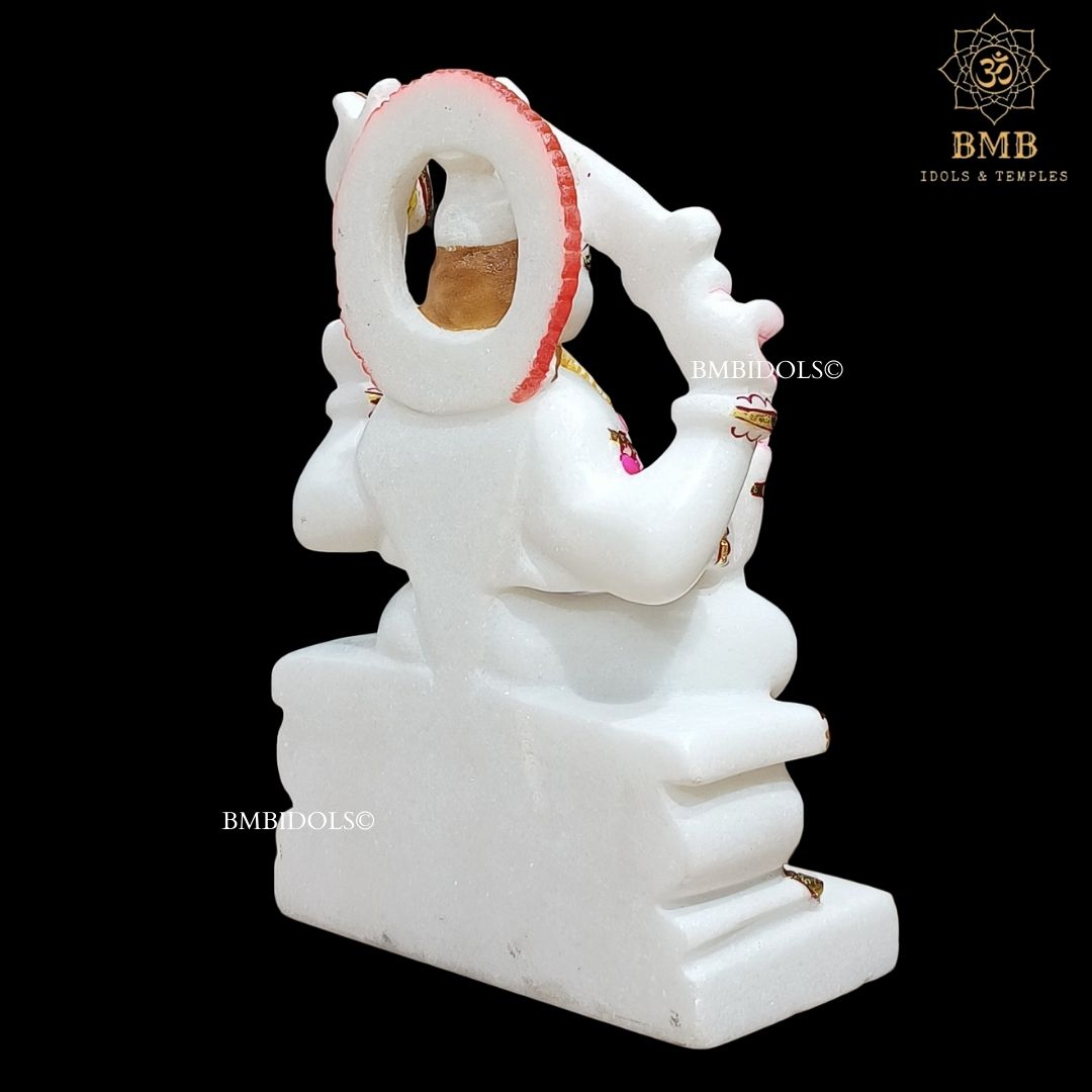Preorder Marble Santoshi Mata Murti made in Makrana Marble with Four Hands