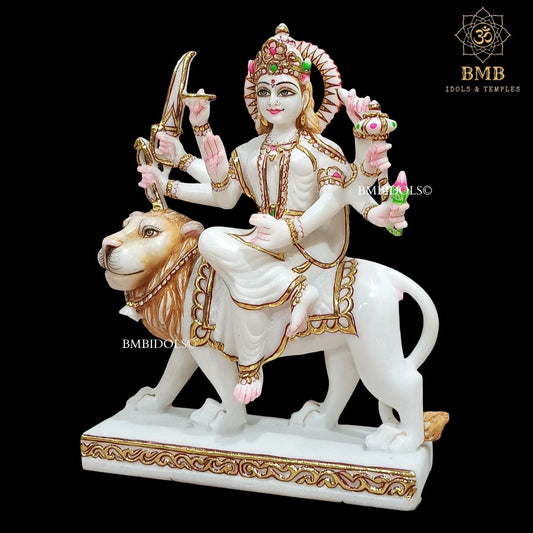 Marble Durga Mata Statue