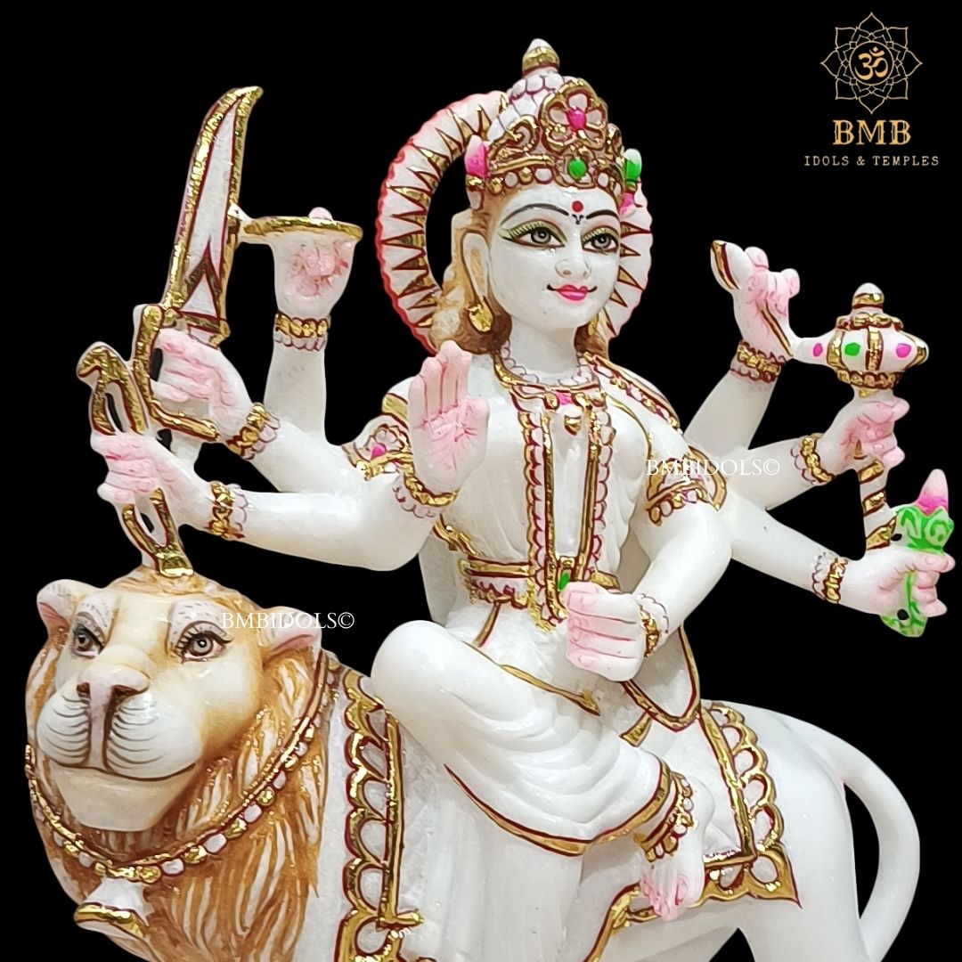 1feet marble Durga Mata