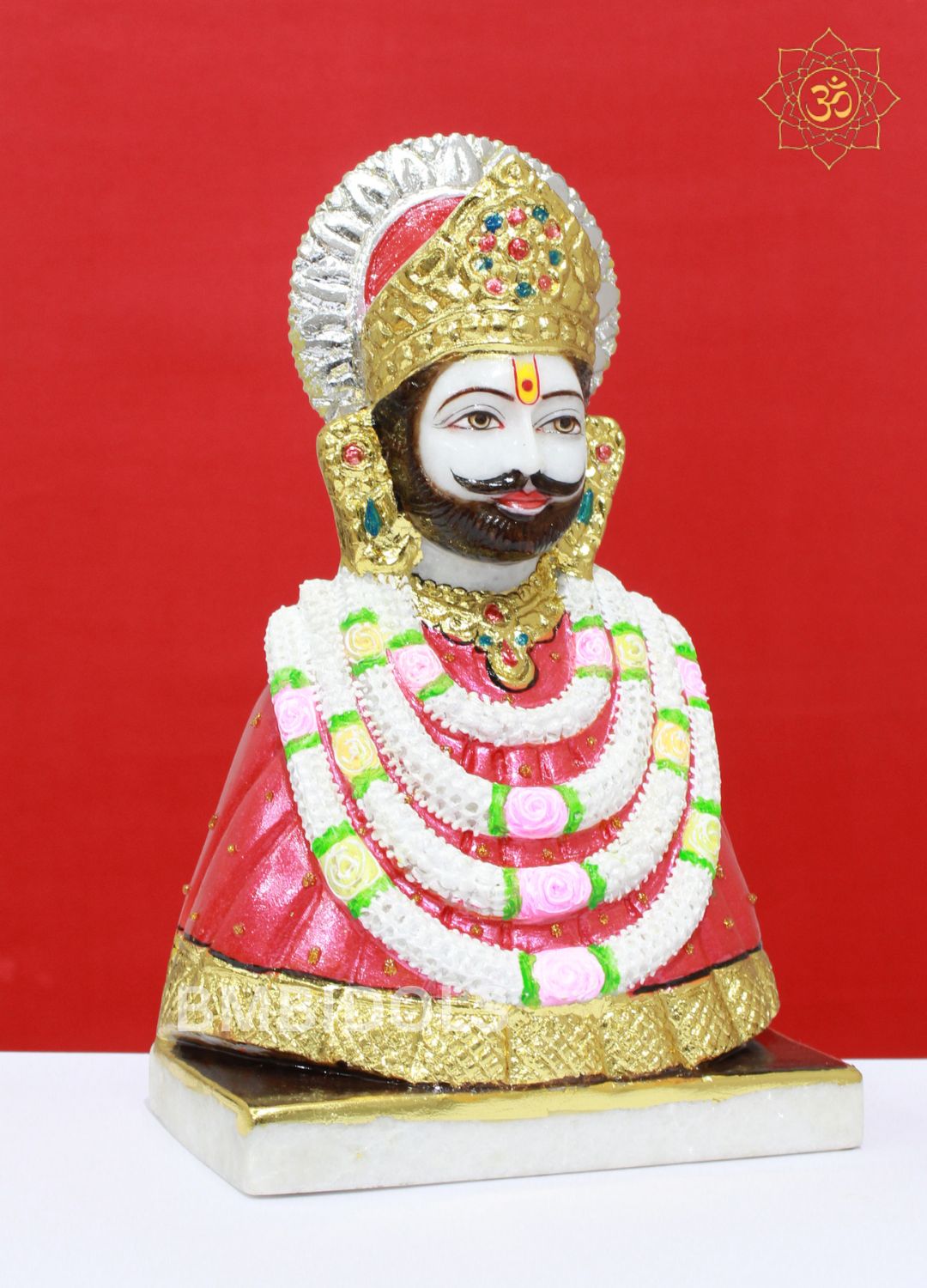 Marble Khatu Shyam Baba Statue Face for Home and Temples