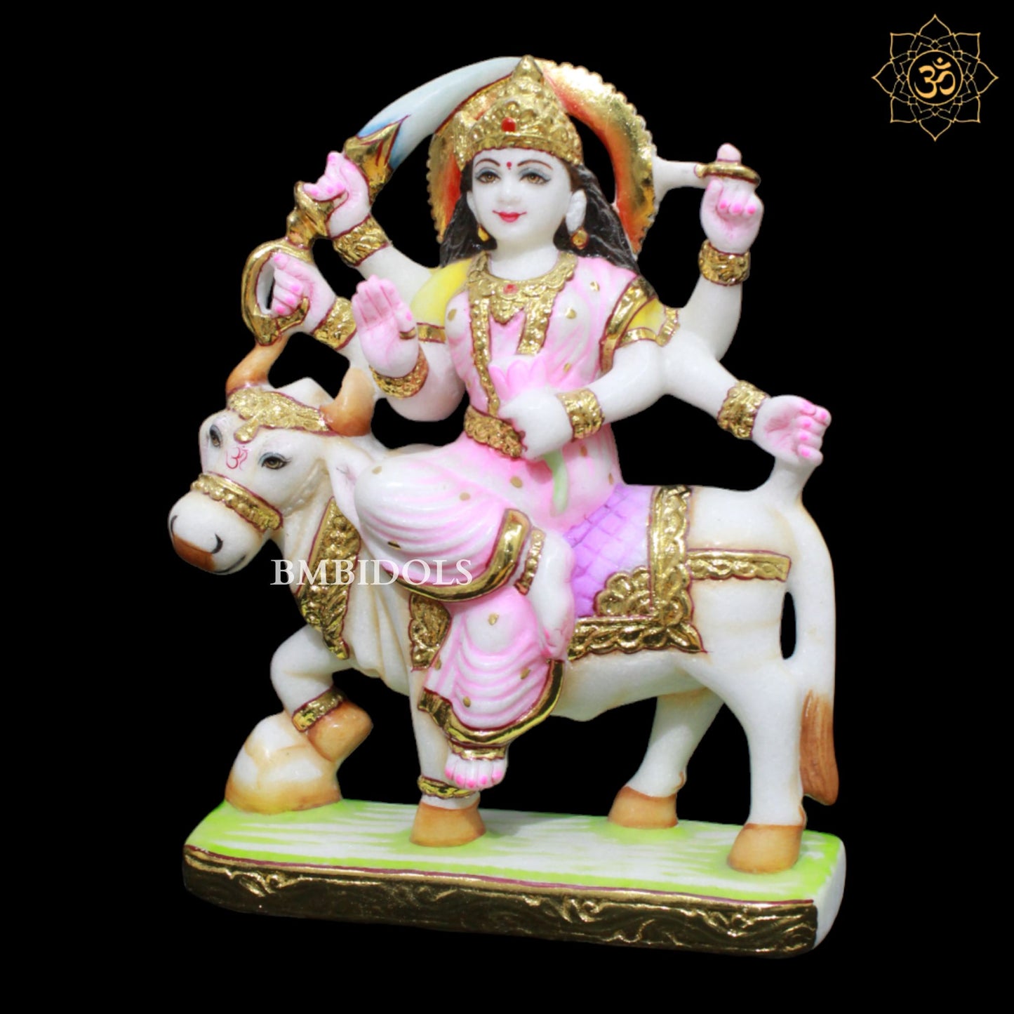 Marble Umiya Mata Murti in 1feet for Homes and Temples Makrana Marble