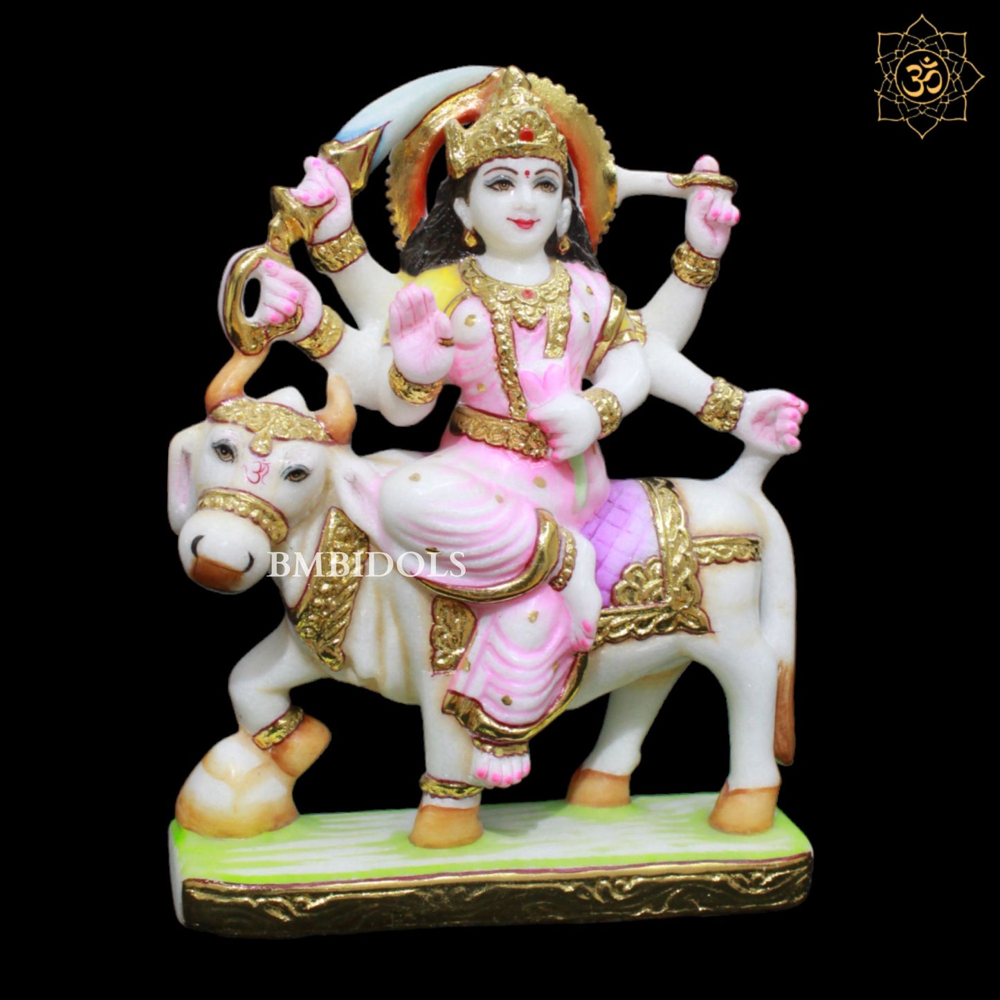 Marble Umiya Mata Murti in 1feet for Homes and Temples Makrana Marble