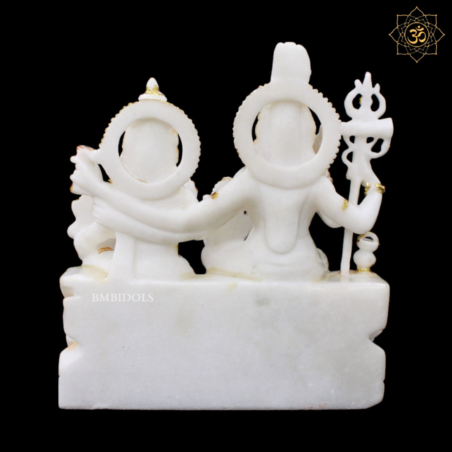 1Feet Marble Shiv Parivar with Parvati, Kartikeya & Ganesha for Home and Temples