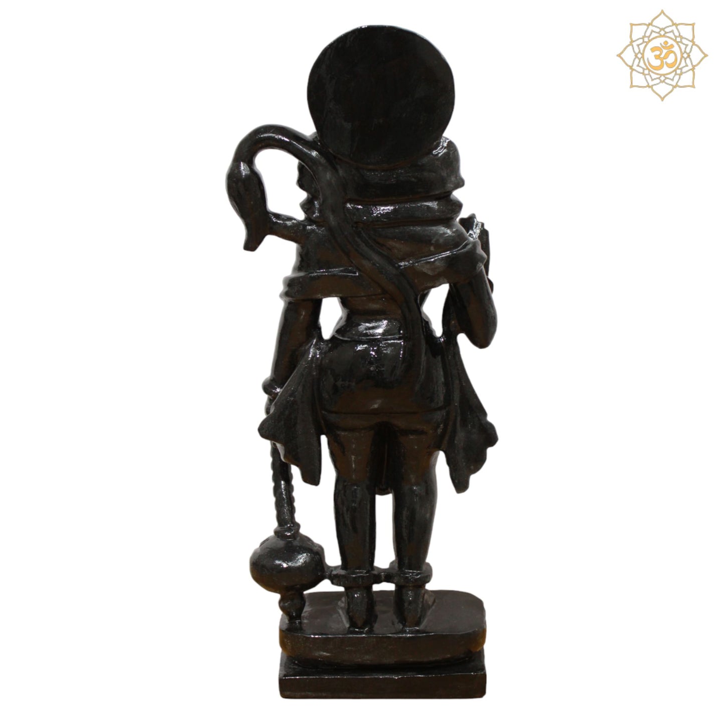 Black Stone Ashirwad Hanuman Murti for Homes and Temples