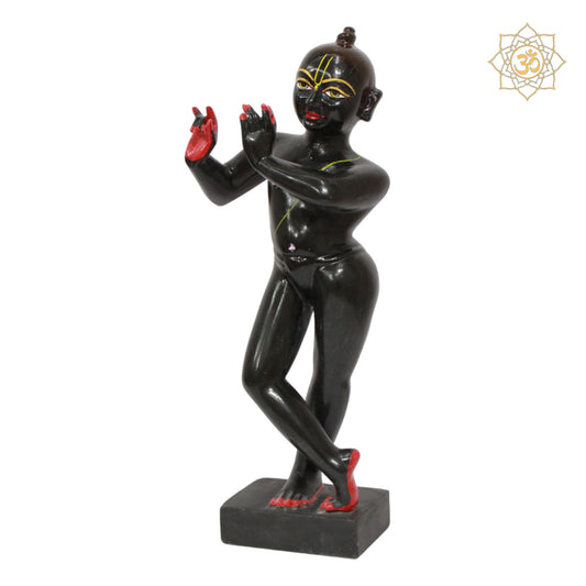 Black Iskcon Krishna Murti for Homes and Temples in 15inches