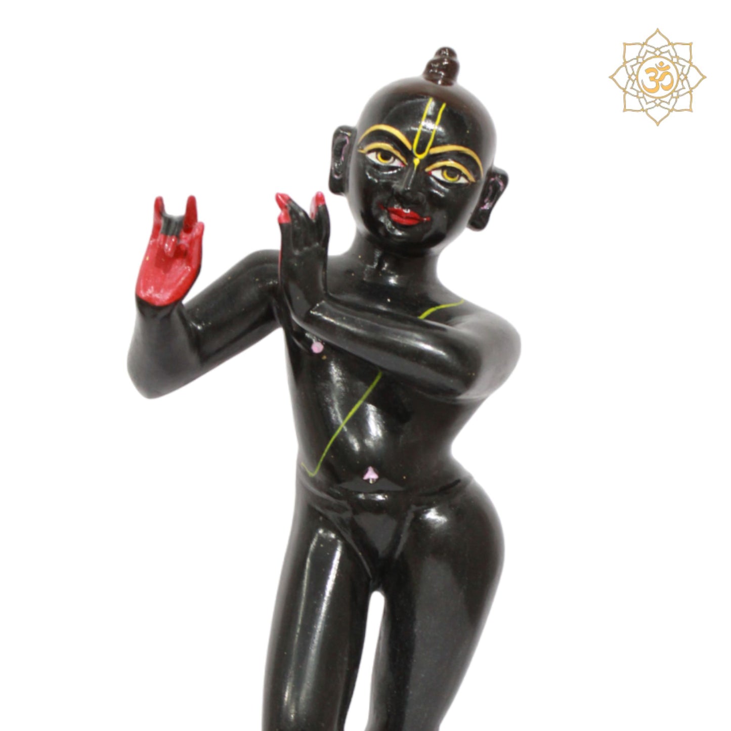 Black Iskcon Krishna Murti for Homes and Temples in 15inches