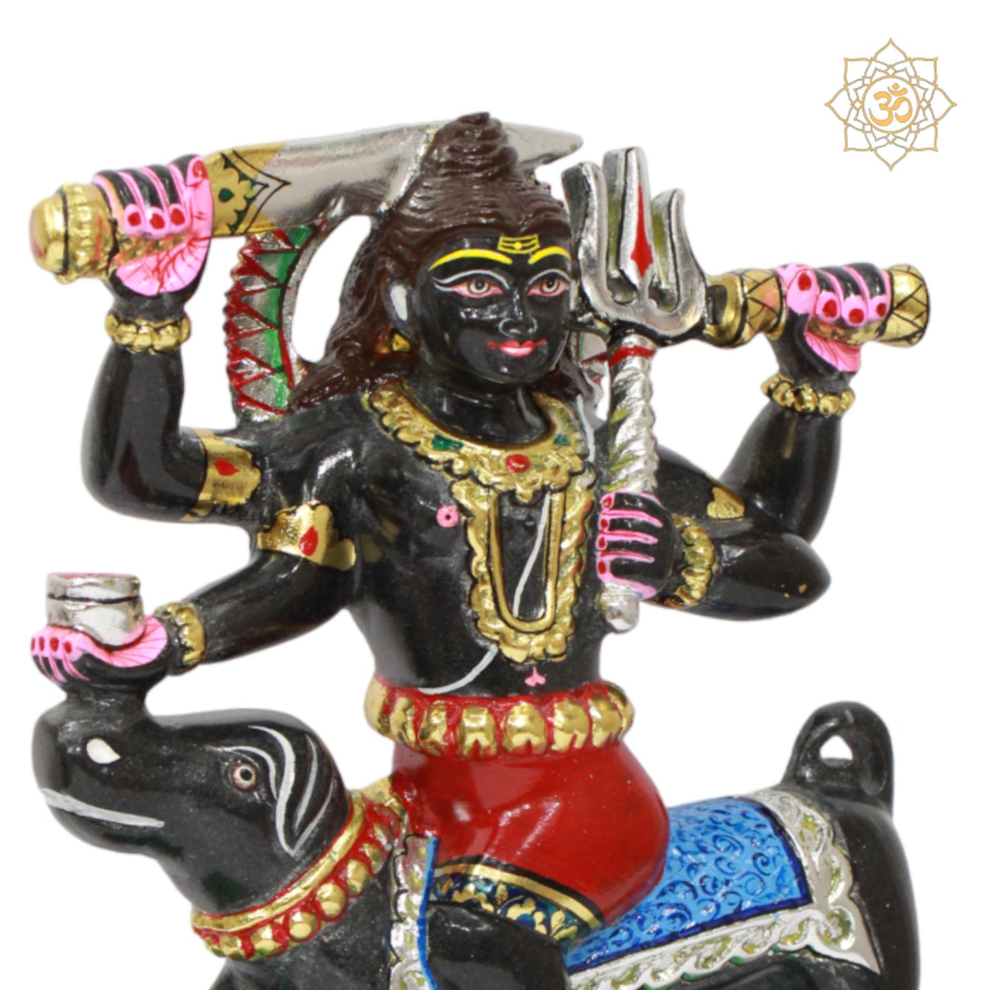Black Kal Bhairav Murti in 12inches for Homes and Temples