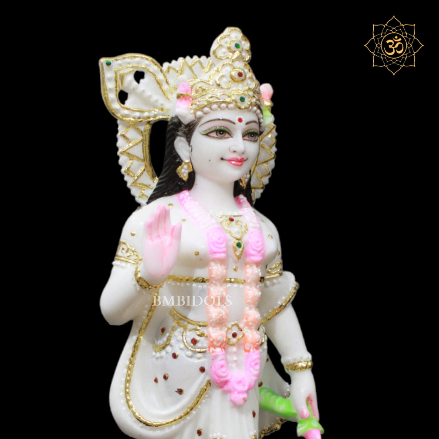 1.5feet Marble Radha Krishna Murti made in Makrana Marble