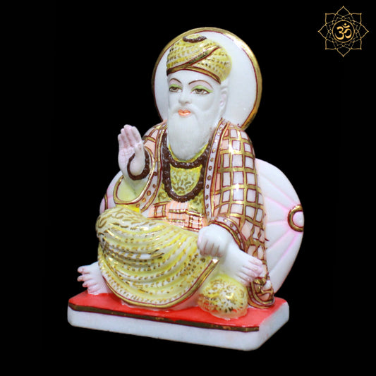 Guru Nanak Dev Ji Statue in Makrana Marble for Homes and Temples