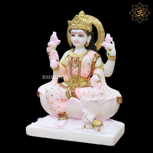 Best Carved Lakshmi Maa Marble Murti for Homes and Temples in Makrana Marble