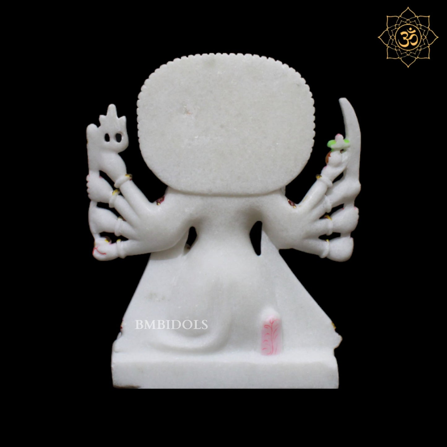 White Marble Panchmukhi Hanuman Murti with 10Hands in 9inches