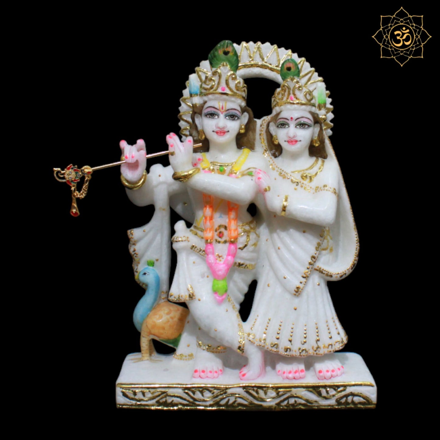 Jugal Radha Krishna Marble Murti in 12inches in Makrana Marble