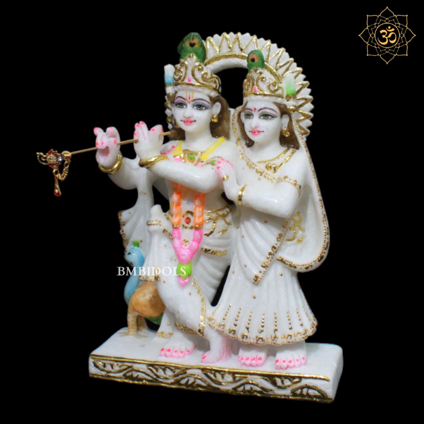 Jugal Radha Krishna Marble Murti in 12inches in Makrana Marble