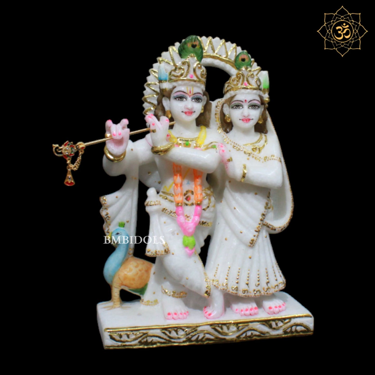 Jugal Radha Krishna Marble Murti in 12inches in Makrana Marble