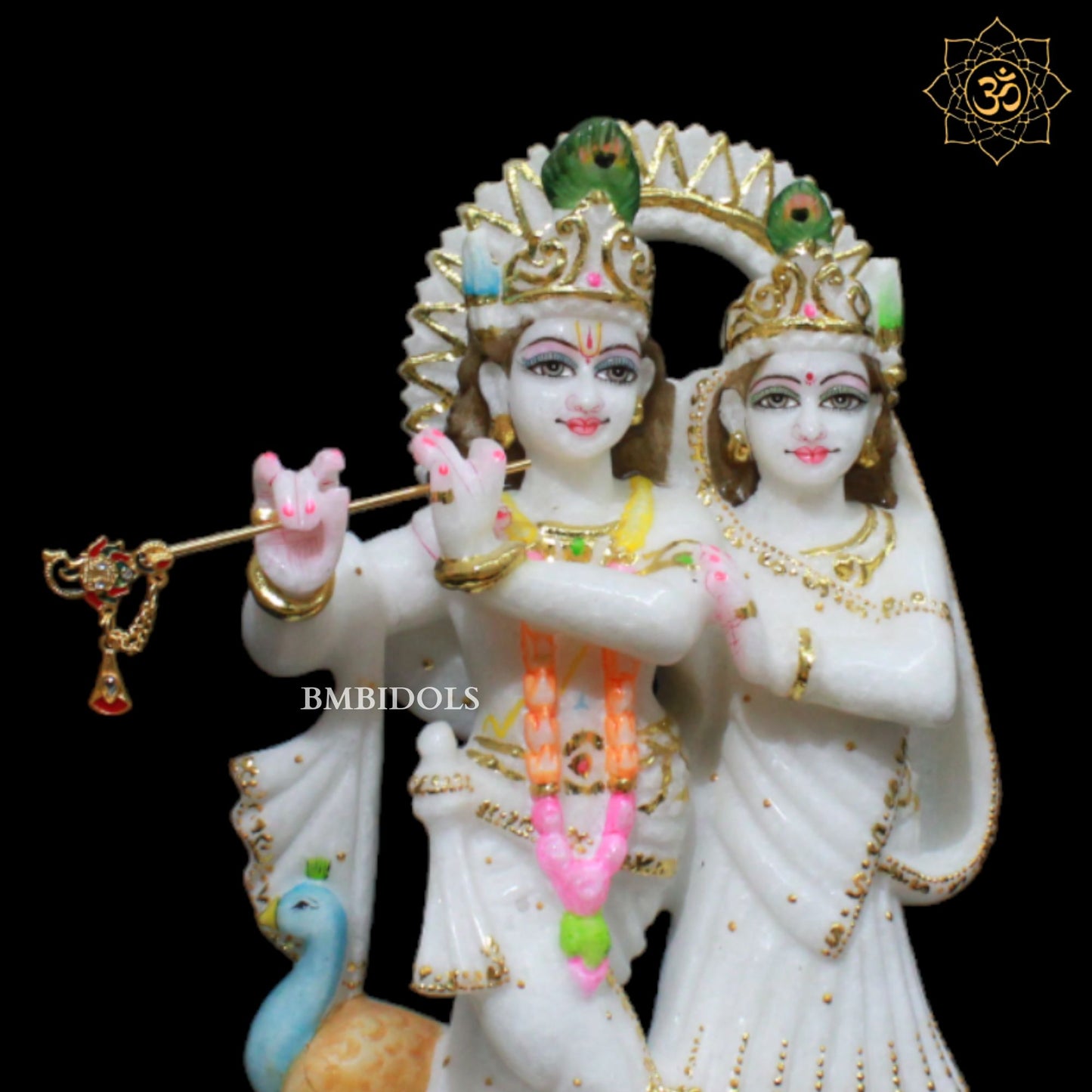 Jugal Radha Krishna Marble Murti in 12inches in Makrana Marble