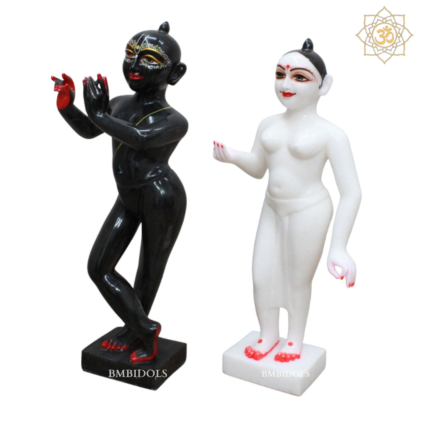 Iskcon Radha Krishna Marble Murti designed for Home and Temple