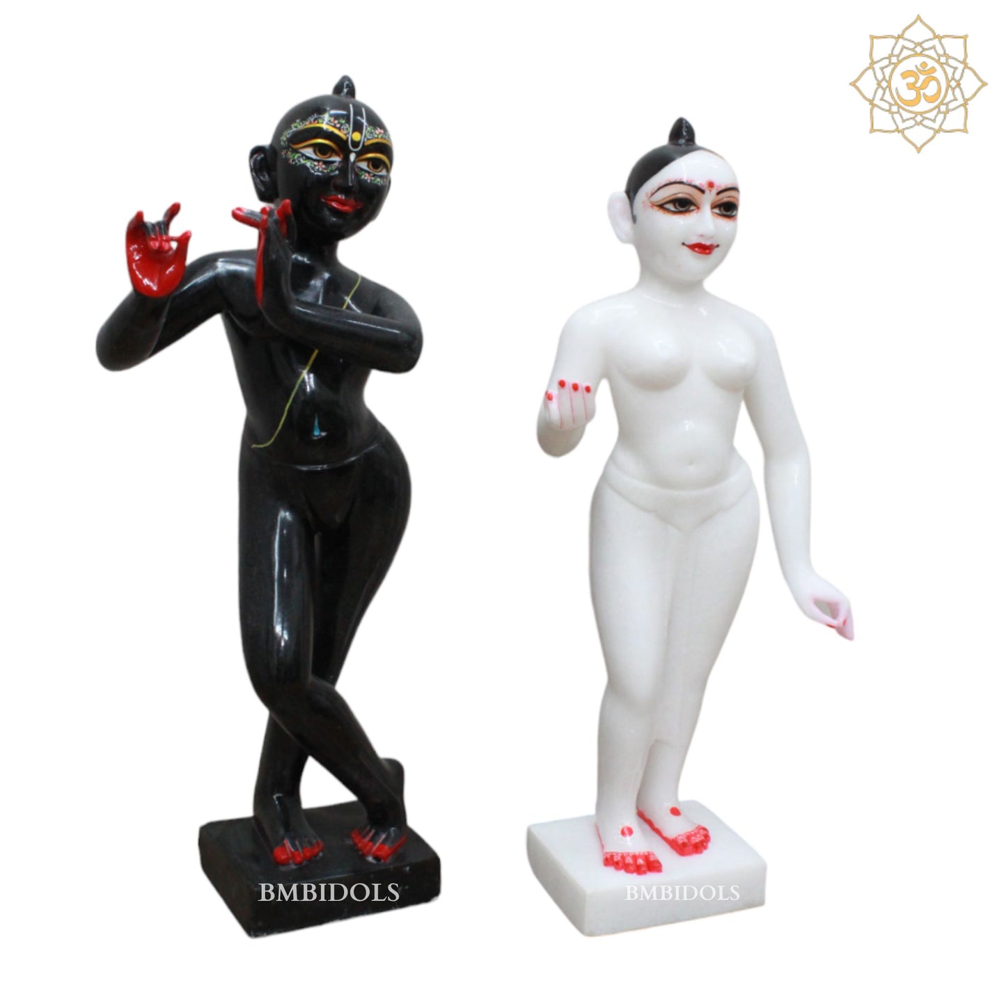 Iskcon Radha Krishna Marble Murti designed for Home and Temple