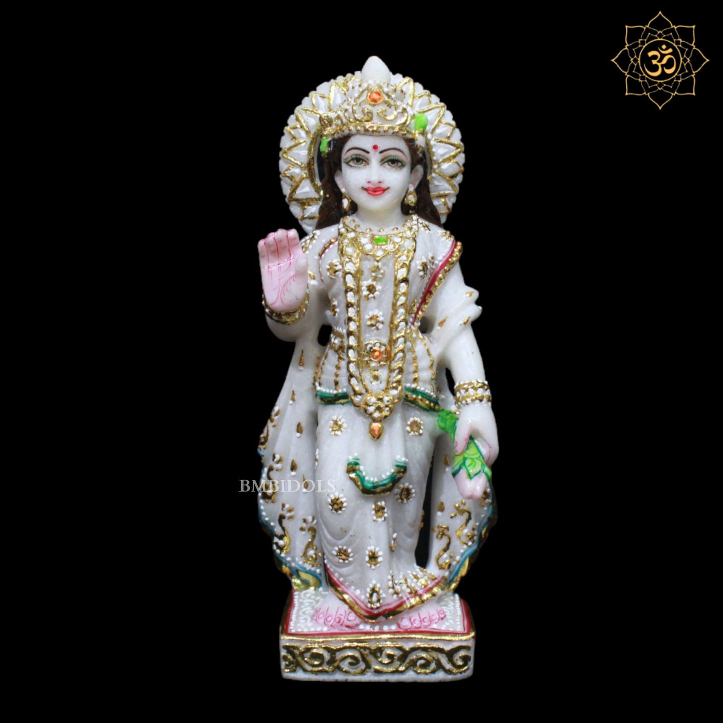 Marble Radha Krishna Murti in 11inches best for Home Temples