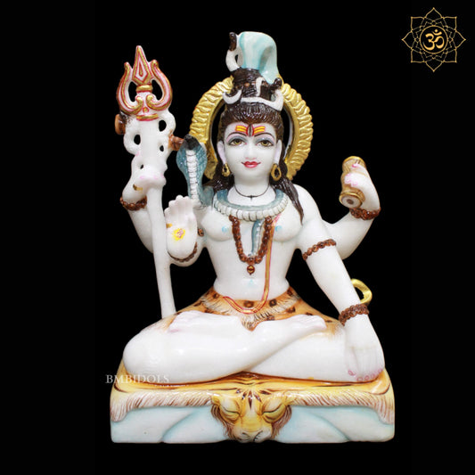 Marble Shiva Murti made in 12inches in Four Hands