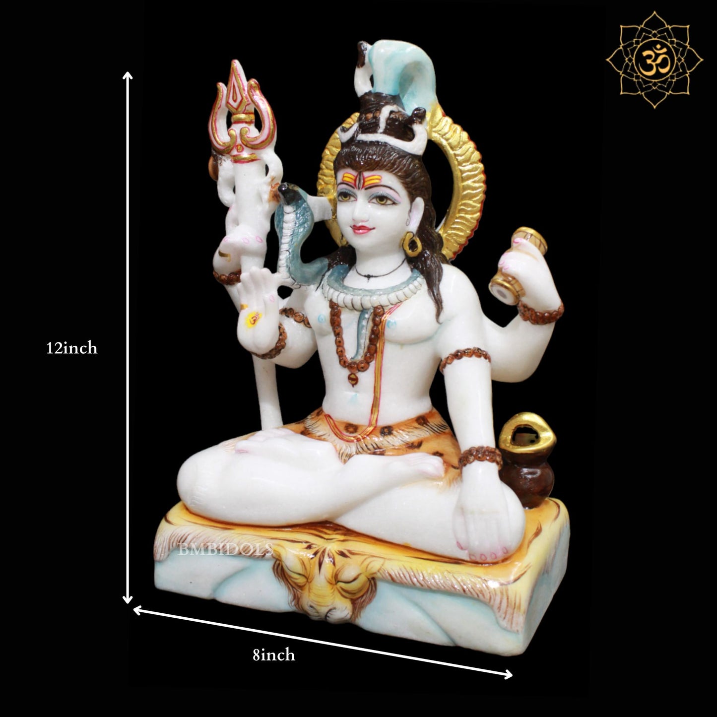 Marble Shiva Murti made in 12inches in Four Hands