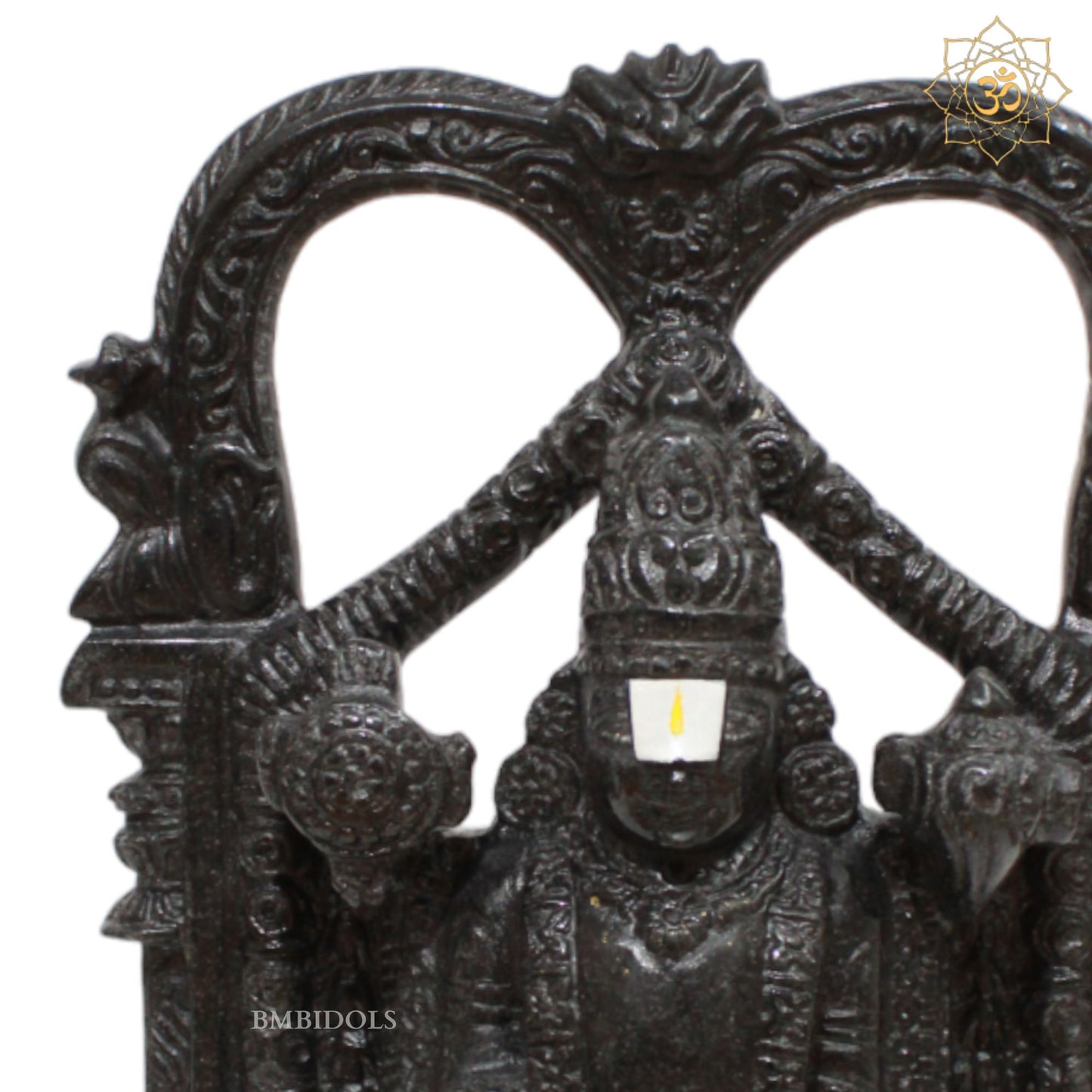 Pre-Order Black Tirupati Bhagwan Statue in 12inches for Homes and Temples