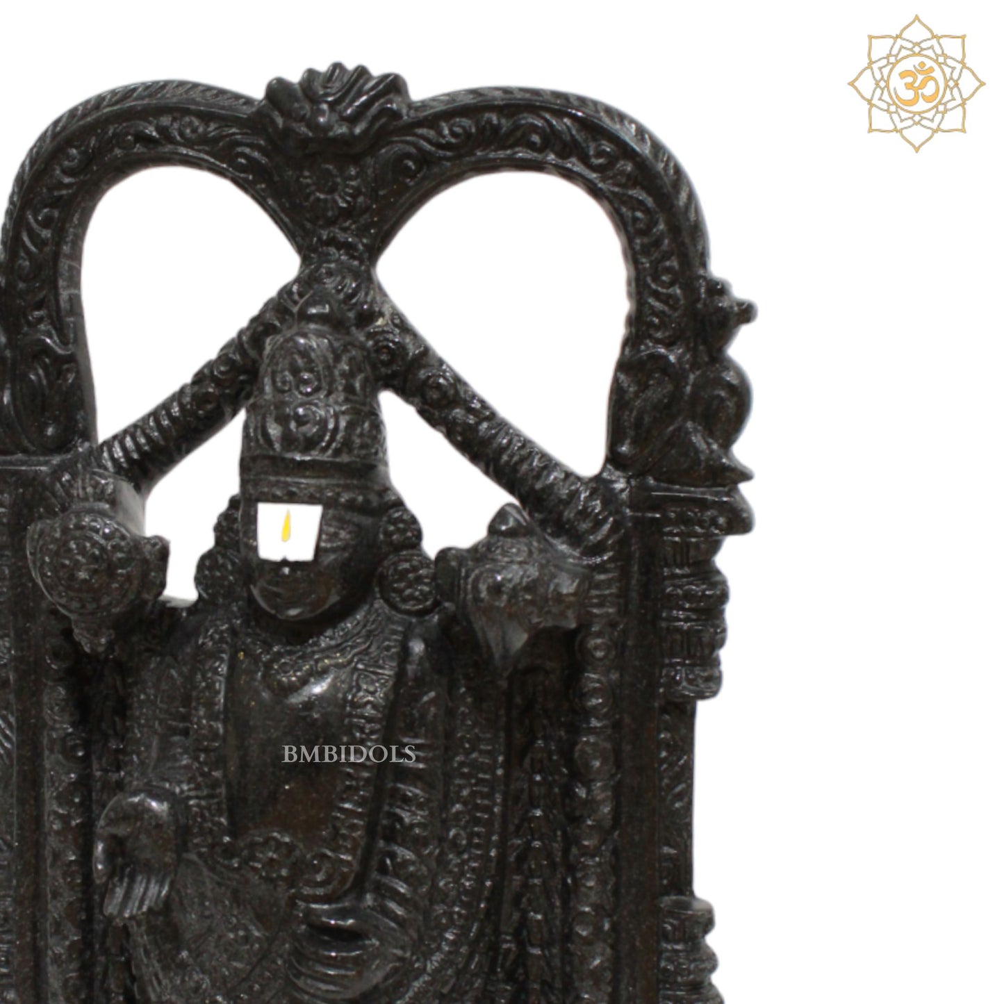 Pre-Order Black Tirupati Bhagwan Statue in 12inches for Homes and Temples