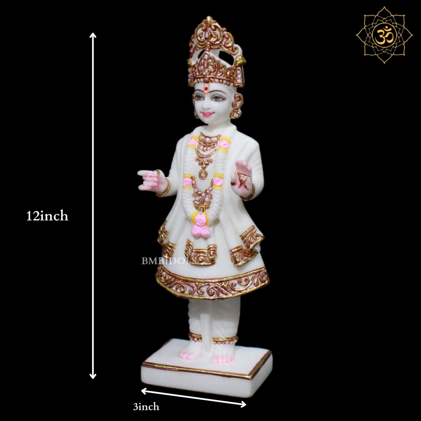 Swami Narayan Marble Murti for Homes and Temples